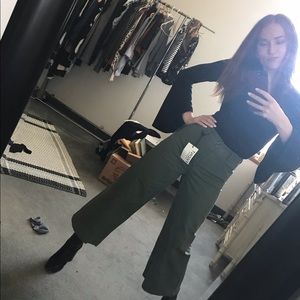 Wide Leg Cropped Pants